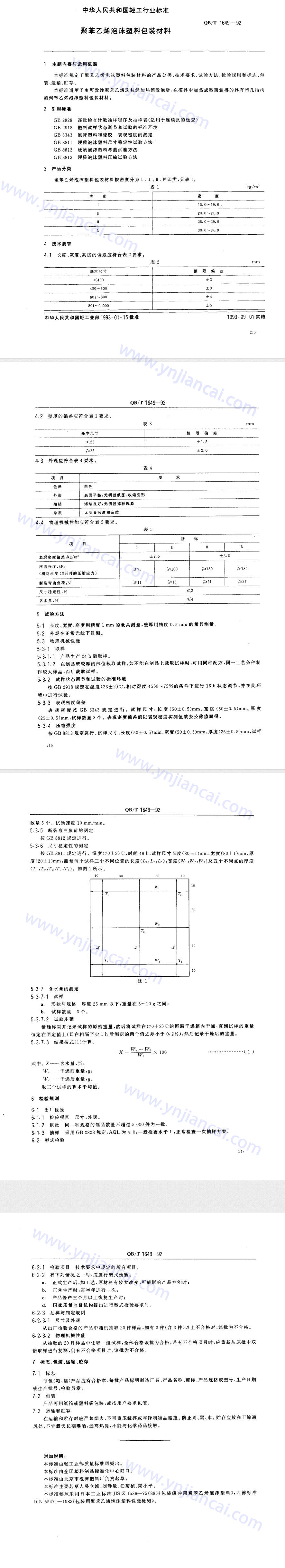 閉孔泡沫板檢測標(biāo)準(zhǔn)